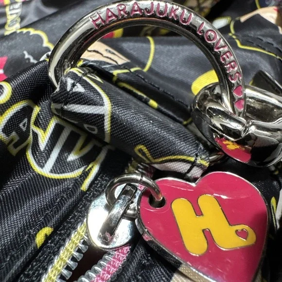 GWEN STEFANI HARAJUKU LOVERS Tote Cross Body Shoulder Bag ANIME Vintage Black - Picture 14 of 16